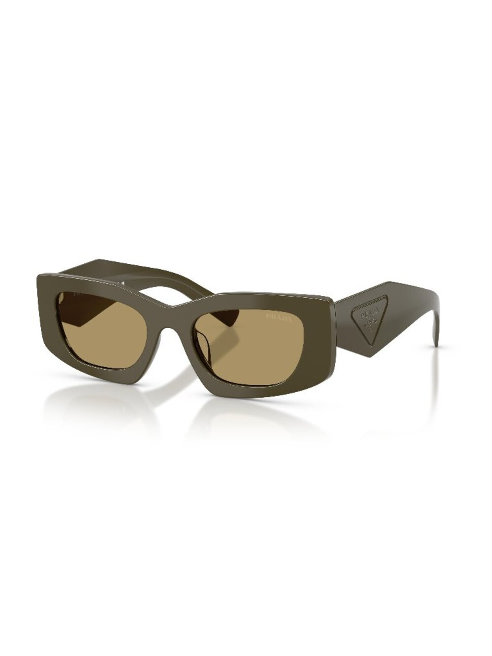 New Prada Women's Sunglasses Green Lens Acetate Frame PR D03SD 26J70G 51